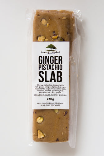 Slab - Ginger Pistachio slice